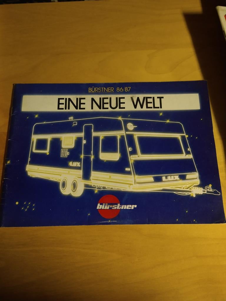 Bürstner Catalogus 86/87 - Een Nieuwe Wereld, Ophalen of Verzenden, Gelezen, Bürstner