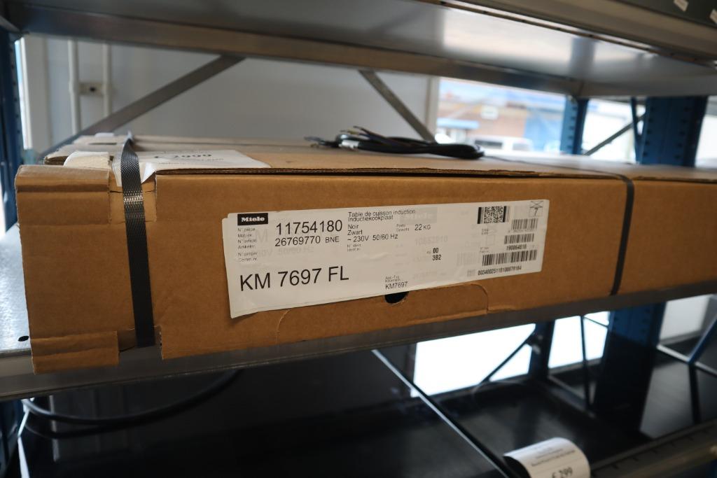 Miele inbouw inductie kookplaat KM7697FL //NIEUW IN DOOS//, Ophalen, Nieuw, 4 kookzones, Inbouw