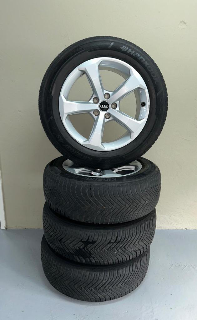 Originele Audi Q5 Velgen 18 inch AllSeasons, Ophalen, 18 inch, Gebruikt, Banden en Velgen
