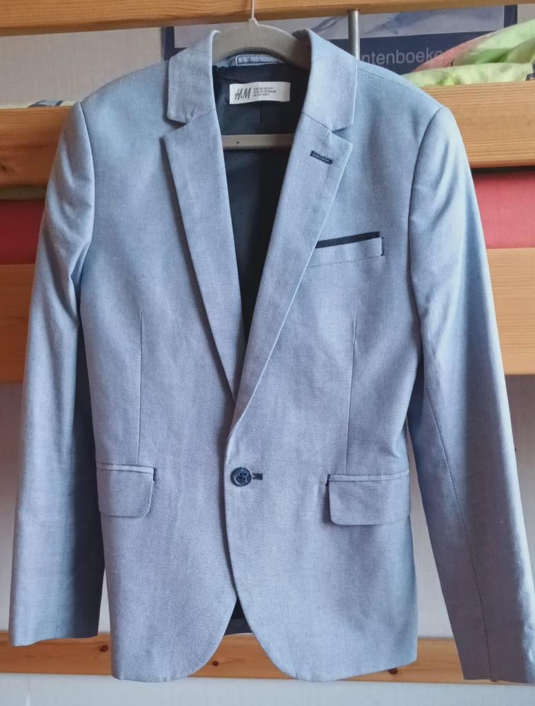 Colbertje mt 134 H&M. Katoen. Z.g.a.n, Kinderen en Baby's, Kinderkleding | Maat 134, Zo goed als nieuw, Jongen, Jas, Ophalen of Verzenden