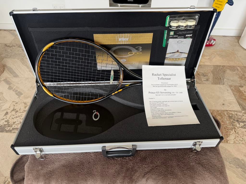 Prince O3 Sovereign met echt goud & certificaat, Ophalen of Verzenden, Zo goed als nieuw, Racket, Prince