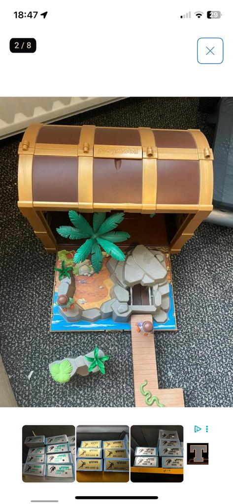 Playmobil schatkist over mee naar toe te nemen!, Kinderen en Baby's, Speelgoed | Playmobil, Ophalen of Verzenden, Zo goed als nieuw