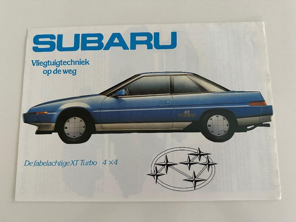 Folder Subaru CT Turbo mini jumbo Justy e10 e12, Ophalen of Verzenden, Zo goed als nieuw, Auto's