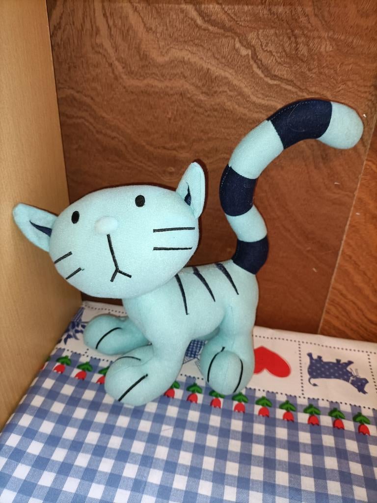 Titus knuffel. Kat van Bob de Bouwer 25 cm x 20 cm, Kinderen en Baby's, Speelgoed | Knuffels en Pluche, Ophalen of Verzenden, Zo goed als nieuw