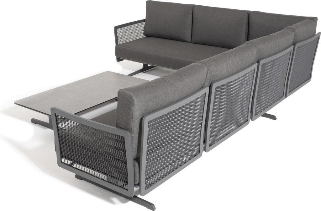 4SO Lounge set Kaya in Antrazhit all weather kussens nieuw, Tuin en Terras, 6 zitplaatsen, Ophalen of Verzenden, Loungeset, Bank