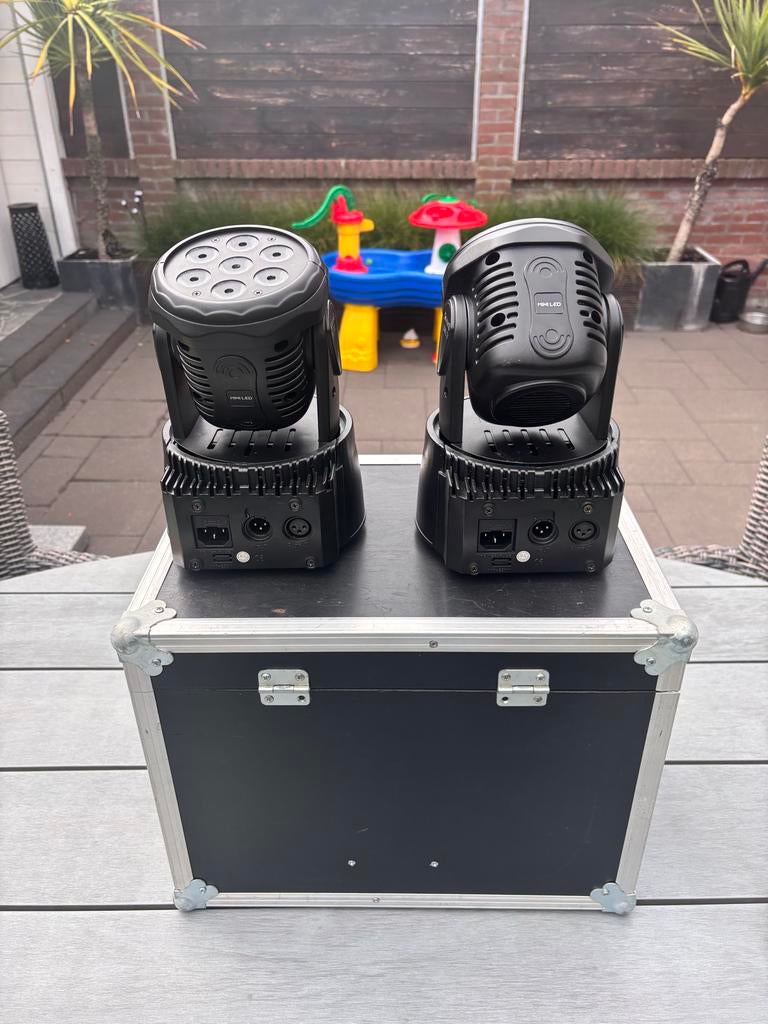 2x BeamZ MHL74 Mini Wash Moving Heads, Ophalen of Verzenden, Gebruikt, Licht, Geluidgestuurd