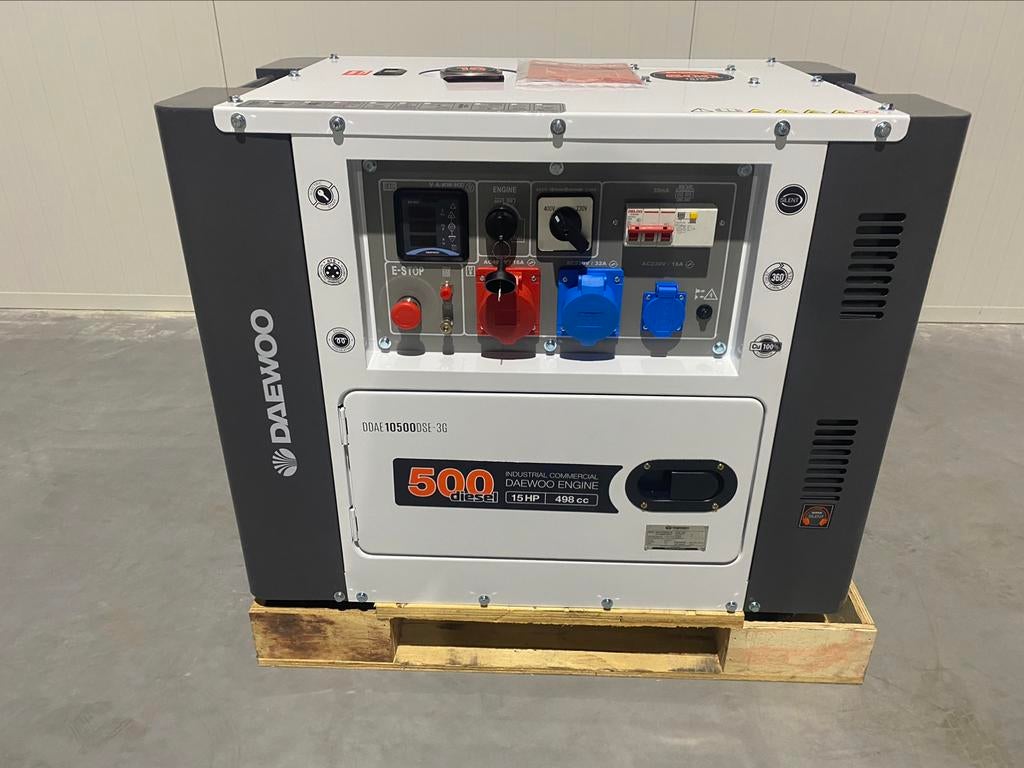Daewoo Diesel Generator 8.1 KVA, Dieselolie, Geluidgedempt, Nieuw, Ophalen of Verzenden