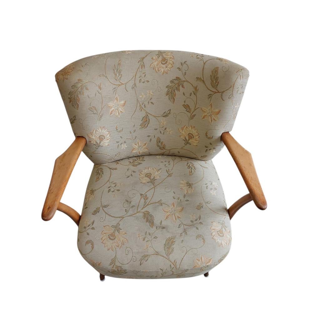 2 x vintage cocktail stoel, arm chair (setprijs), Ophalen, Gebruikt, 75 tot 100 cm, Stof