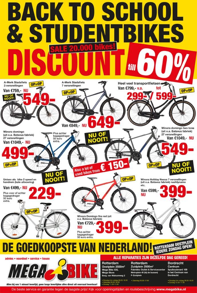 STUDENT EN BACK TO SCHOOL AKTIE FIETSEN VANAF 229