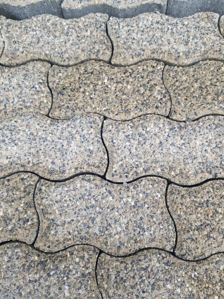 Verband steen sinus klinker zandgrijs 10cm, Ophalen, Beton, Klinkers