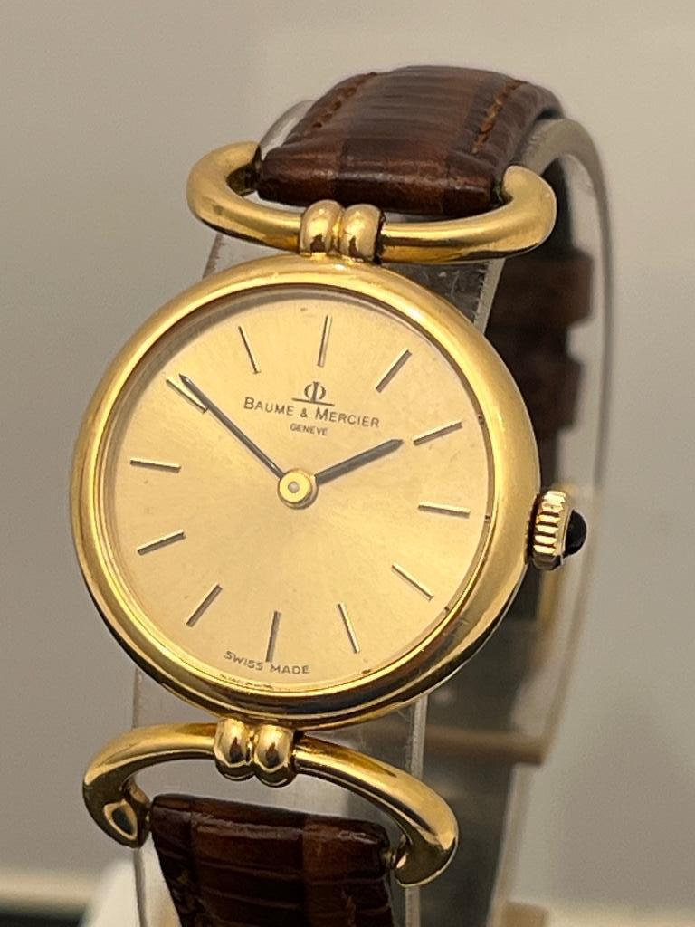 Baume & Mercier 38321 Dames 18K Goud Handopwind 24mm, Overige merken, Polshorloge, Ophalen of Verzenden, Goud