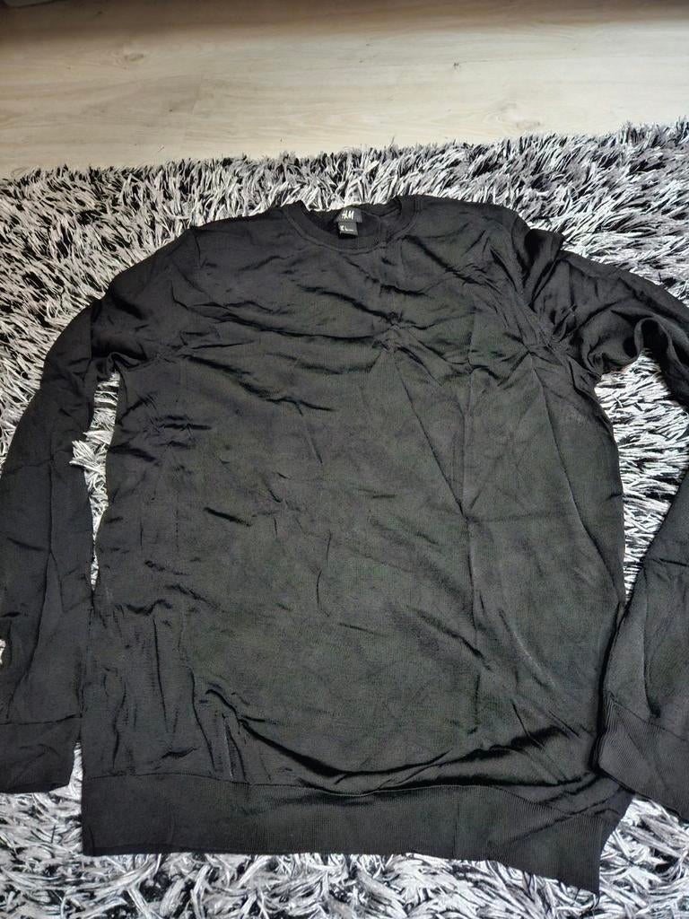 Zwarte herentrui dun mt L nieuw, Maat 52/54 (L), Zwart, Nieuw, Ophalen of Verzenden