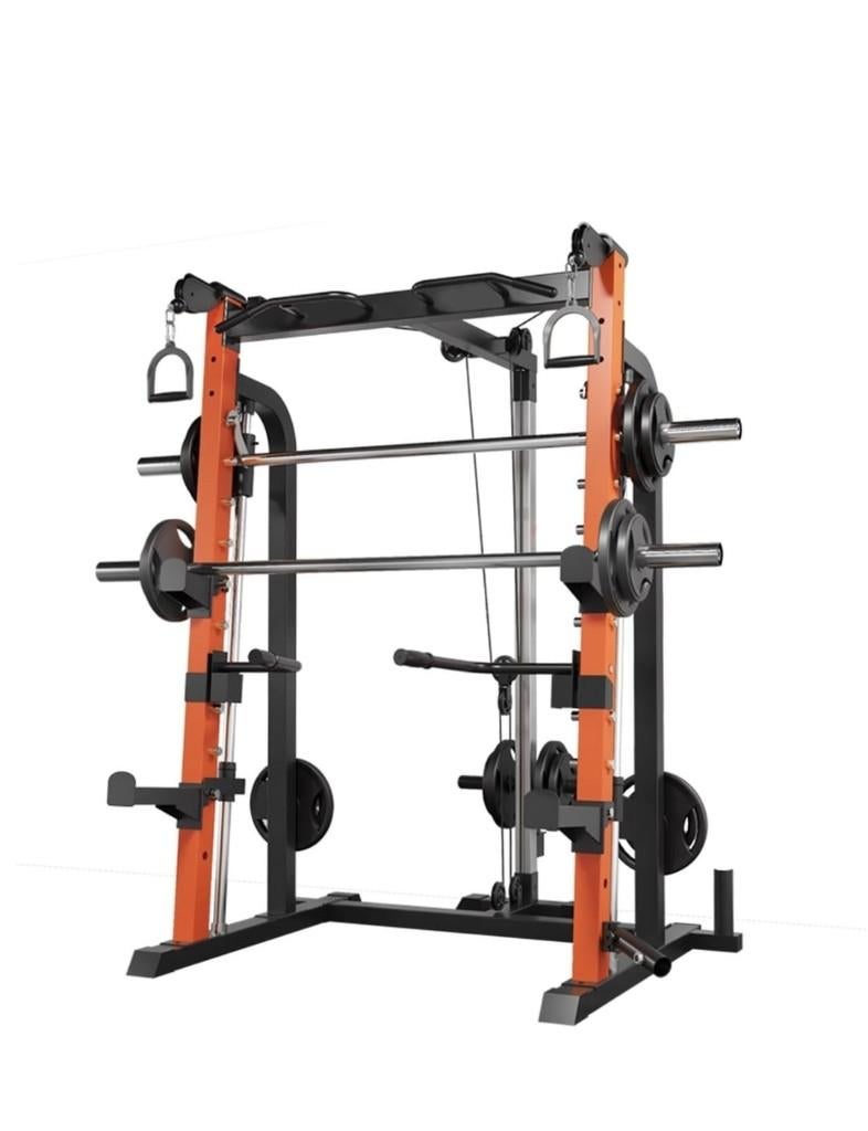 Multifunctional Power Rack BD Sports + Bankje Focus, Sport en Fitness, Fitnessapparatuur, Gebruikt, Krachtstation, Armen, Benen