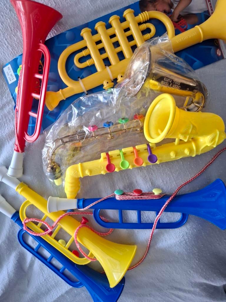 muziek instrumenten set van 7 stuks, Hobby en Vrije tijd, Ophalen of Verzenden