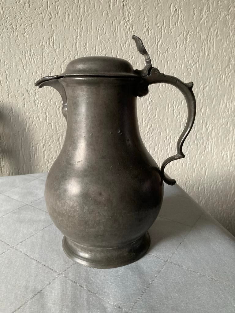 Antieke Tinnen Vaas - 150 jaar oud, Ophalen