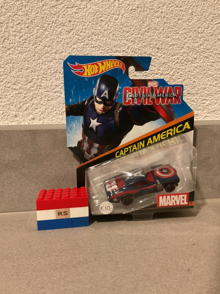 Hot Wheels - Captain America - DJJ57 JA10 - Nieuw, Ophalen of Verzenden, Nieuw, Auto