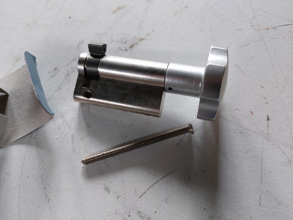 Nemef enkele profielcilinder met knop +15mm, Ophalen of Verzenden, Nieuw, Slot