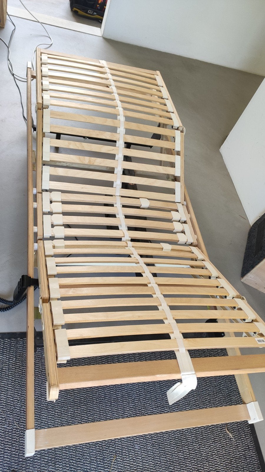 2x Dewert elektrische lattenbodem 80x200, Ophalen, Eenpersoons, Wit, 80 cm