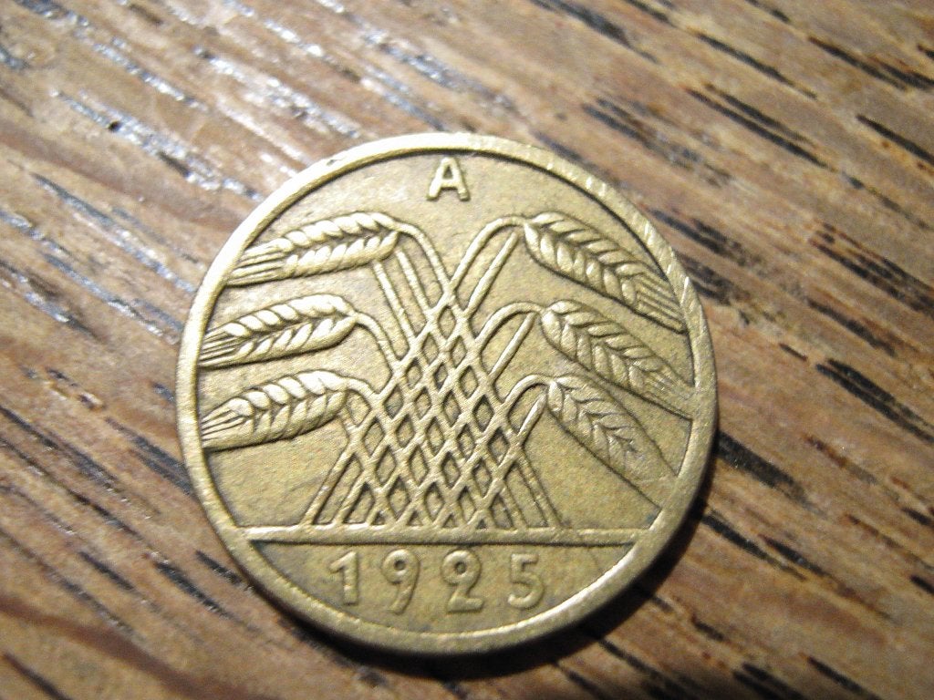 Weimar-Duitsland 5 Reichspfennig 1925, Berlijn #640, Ophalen of Verzenden, Duitsland, Losse munt
