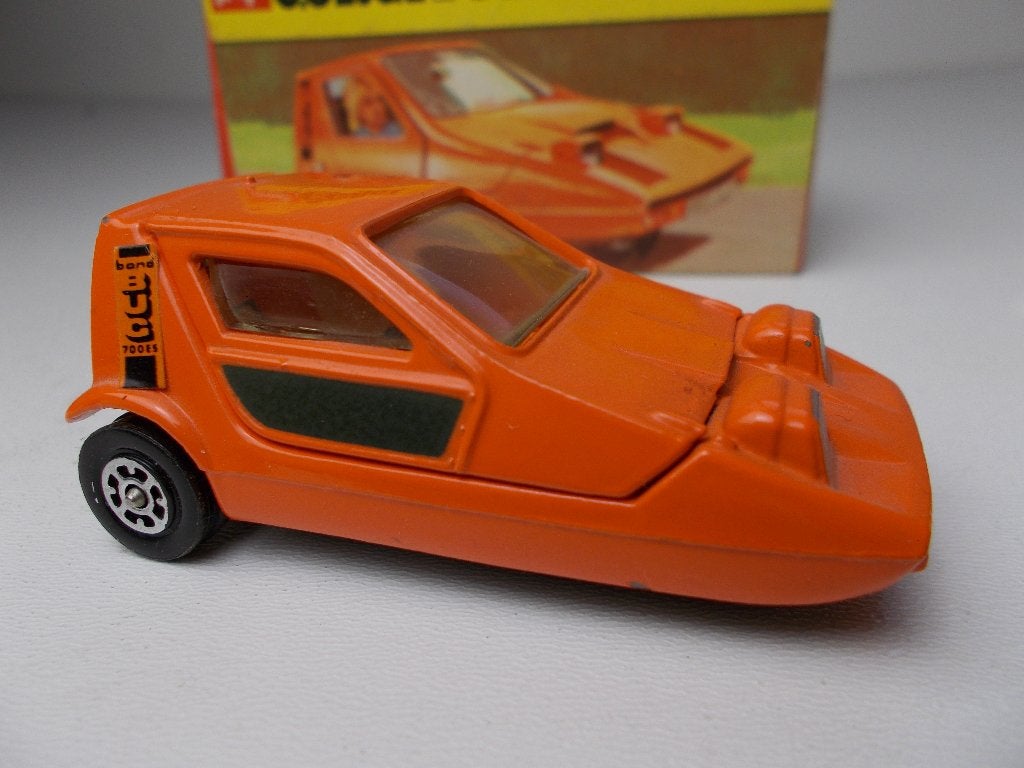 1970 Corgi Toys 389 BOND RELIANT BUG +ORIGINEEL DOOSJE (-C-), Ophalen of Verzenden, Zo goed als nieuw, Auto, Corgi