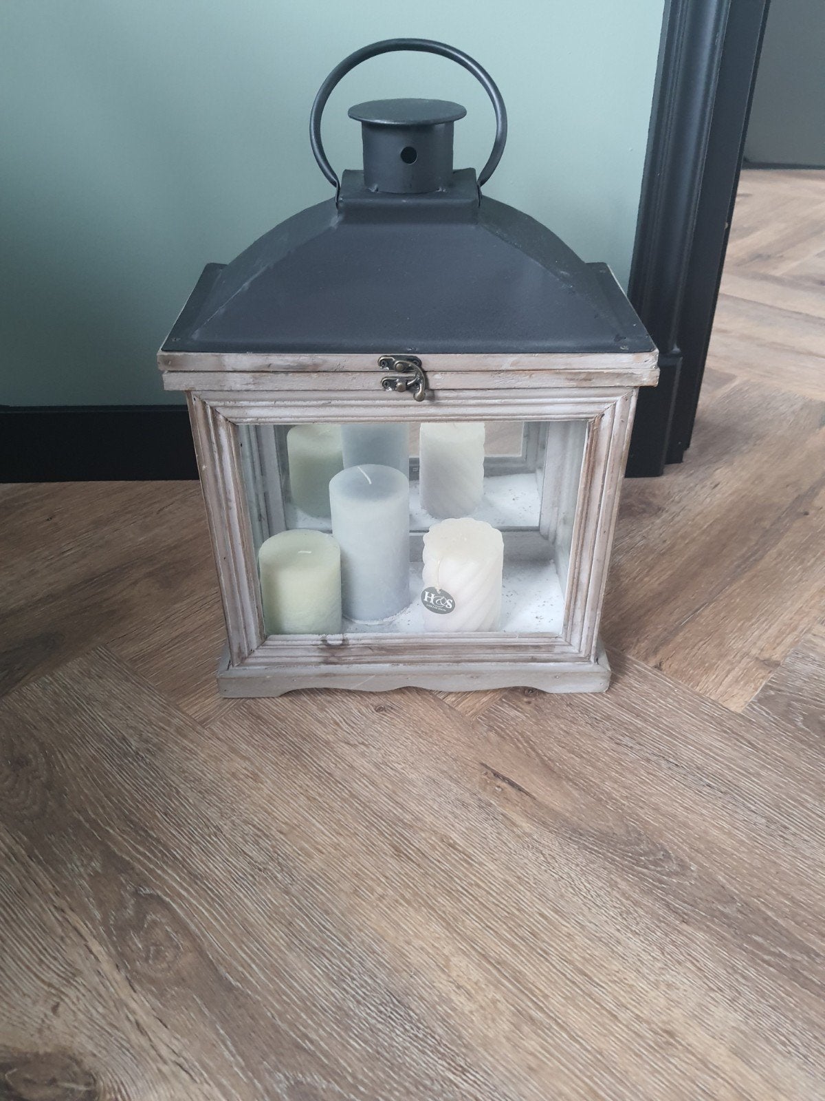 Nieuw leukw kandelaar met kaarsen, Ophalen, Nieuw, Hout, Kandelaar