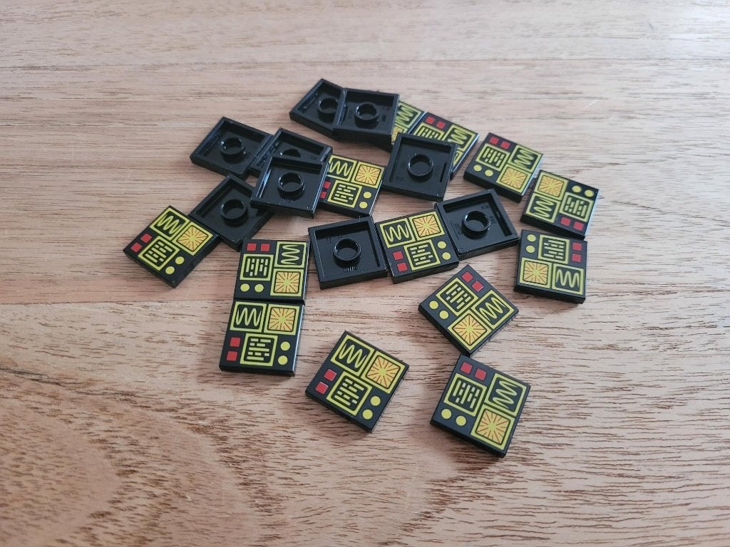 Partij J720=20x Lego space tegels Nieuw
