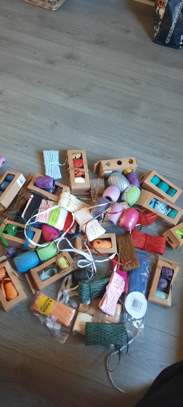 tas met raffia, Ophalen of Verzenden