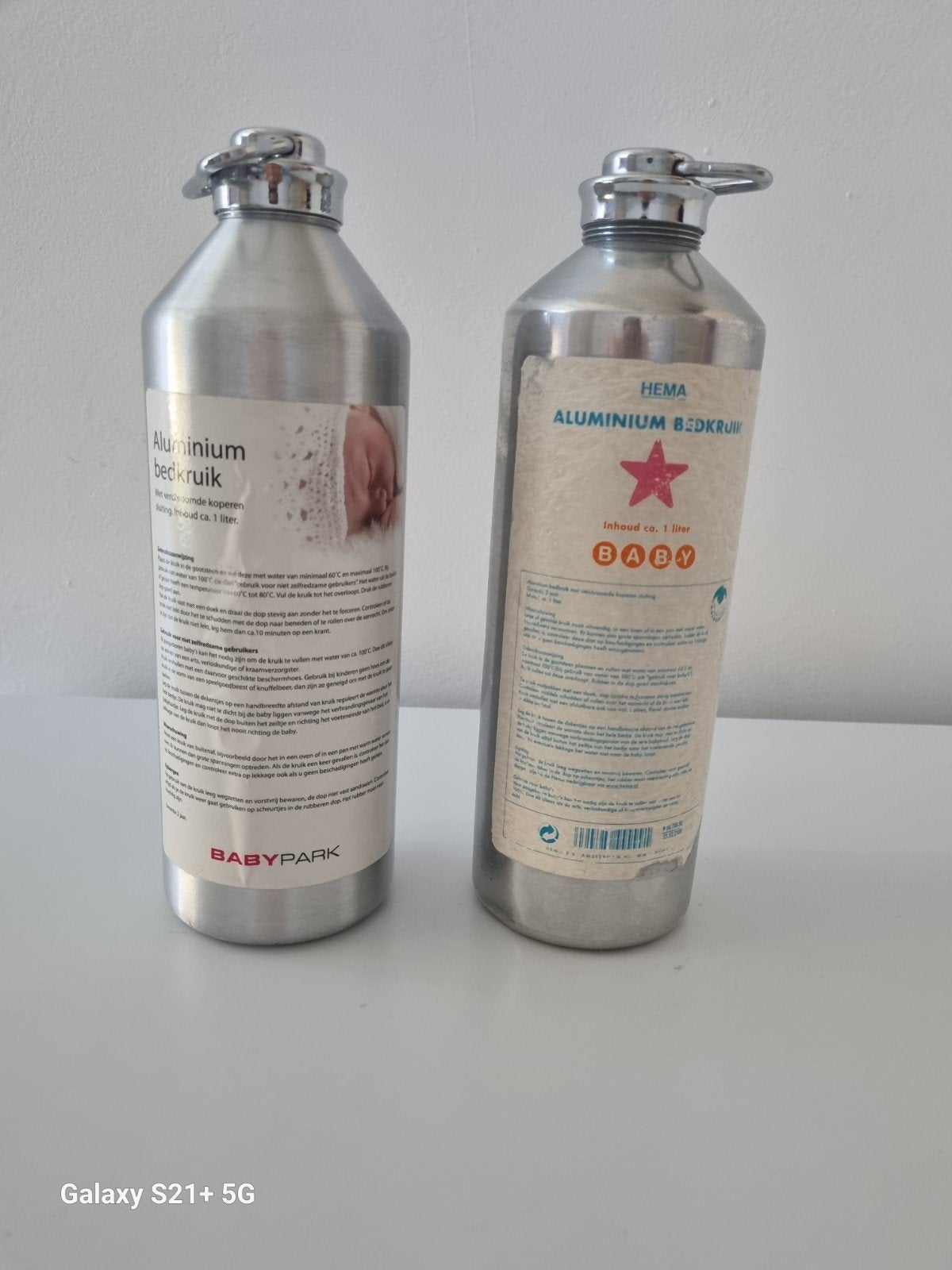 Aluminium bedkruik - Hema & Babypark (2 stuks), Ophalen of Verzenden, Gebruikt
