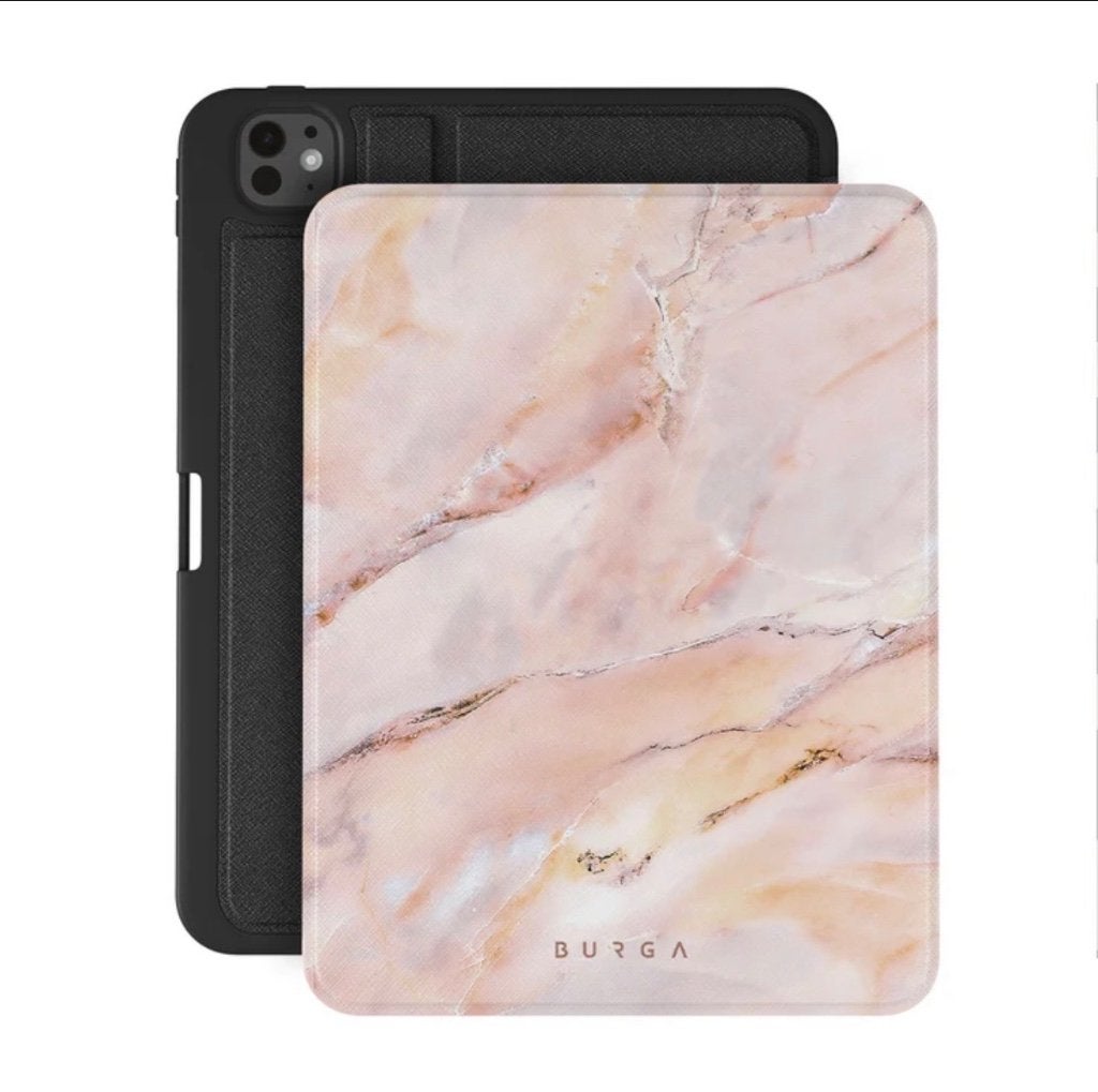 iPad Pro 11” hoesje - Burga Roze Marmer, Computers en Software, Apple iPads, Overige kleuren, 11 inch, Nieuw, Ophalen of Verzenden