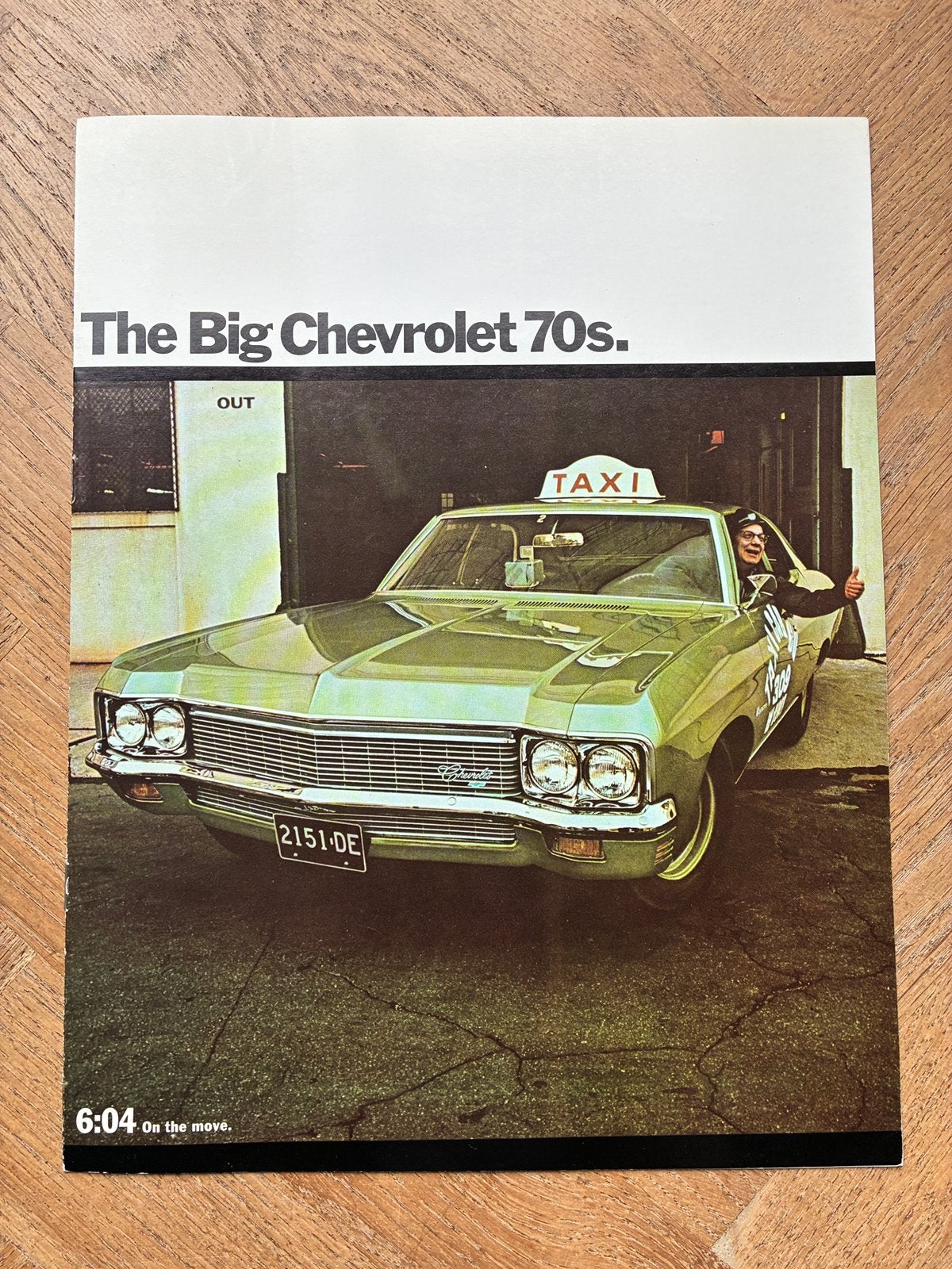 Chevrolet Taxi brochure 1970, Boeken, Auto's | Folders en Tijdschriften, Verzenden, Zo goed als nieuw, Chevrolet