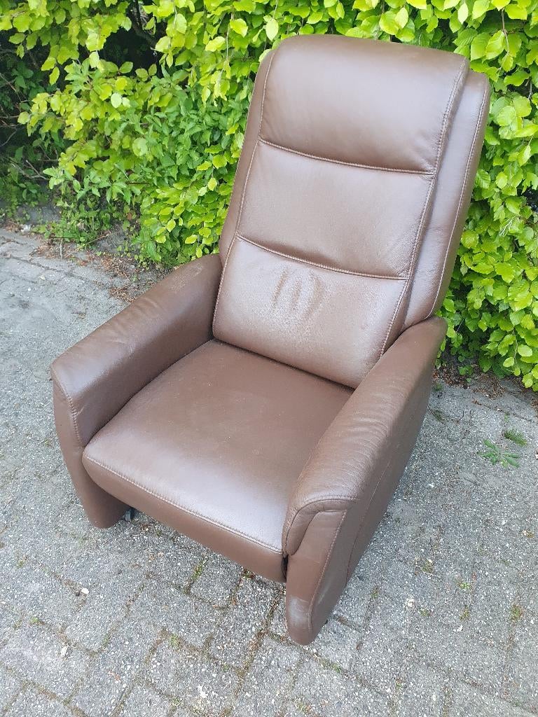 Sta op stoel, Huis en Inrichting, Fauteuils, Ophalen of Verzenden, Zo goed als nieuw, 50 tot 75 cm, Leer