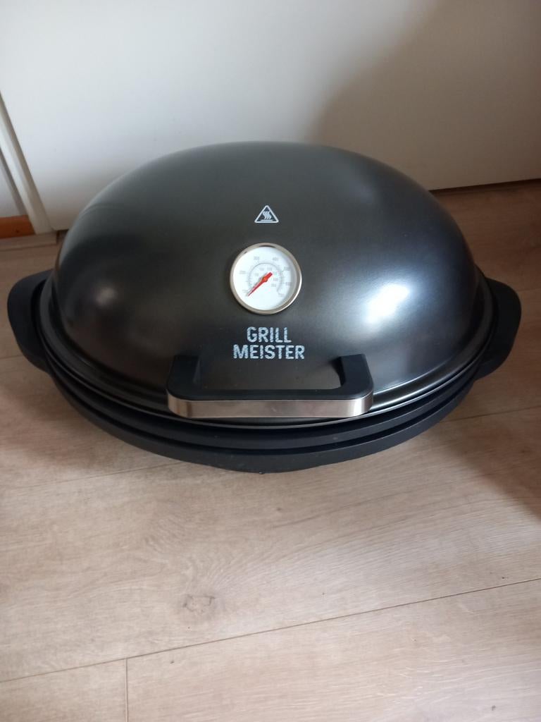 Grillmeister elektrische barbecue met deksel en thermometer, Ophalen, Gebruikt, Grillmeister