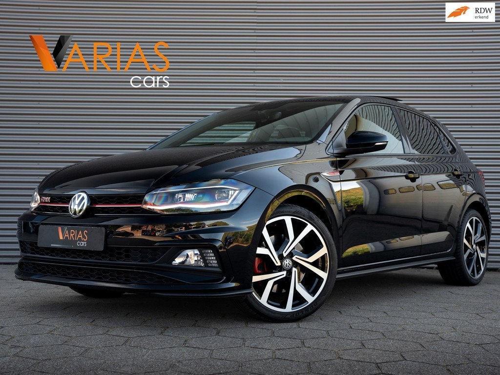 Volkswagen Polo 2.0 TSI GTI Pano Camera Keyless Navi Virtual, Stof, Zwart, 1984 cc, Zwart