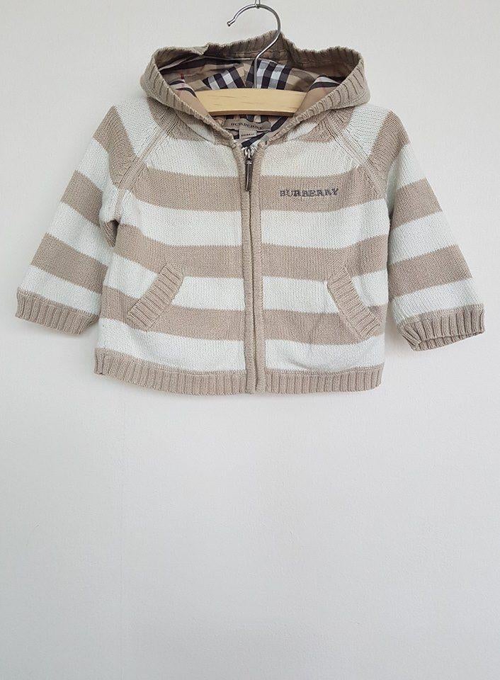 Burberry Baby vest beige/wit 68, Ophalen of Verzenden, Zo goed als nieuw, Jongetje of Meisje, Truitje of Vestje
