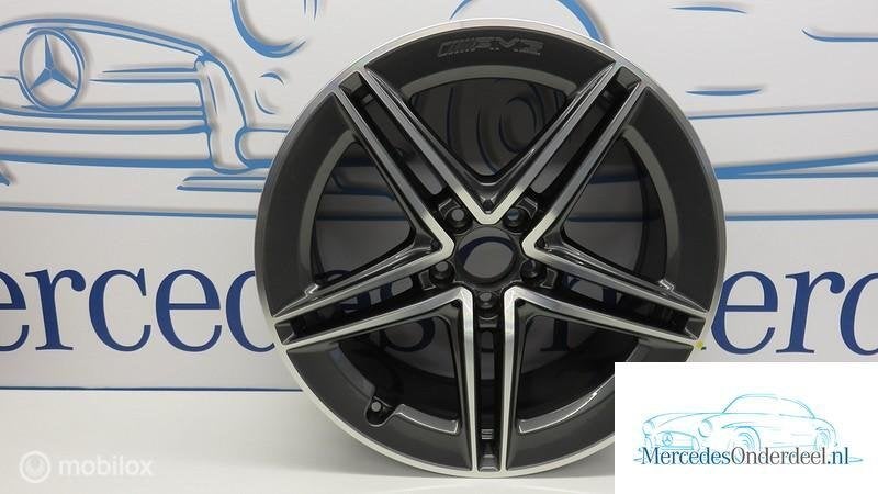 A1774012300 7Y51 Velg W177 AMG 5 spaaks 19 inch Tantalgrau, 18 inch, Gebruikt, Velg(en), Ophalen of Verzenden