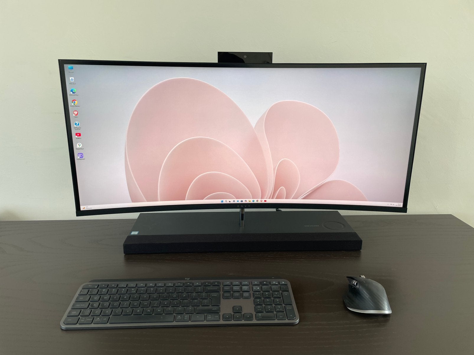 Hp Envy 34 inch all in one pc en logitech set-i7-16GB-1 TB, Computers en Software, Desktop Pc's, Zo goed als nieuw, Gaming, SSD