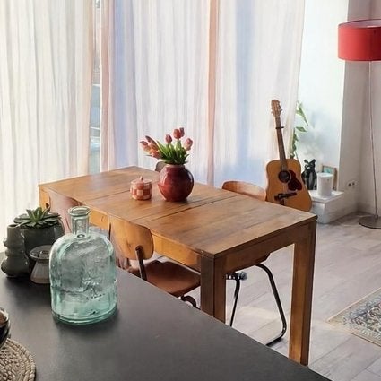 Eettafel 140 cm x 75 cm, Huis en Inrichting, Ophalen, 100 tot 150 cm, 50 tot 100 cm, Zo goed als nieuw