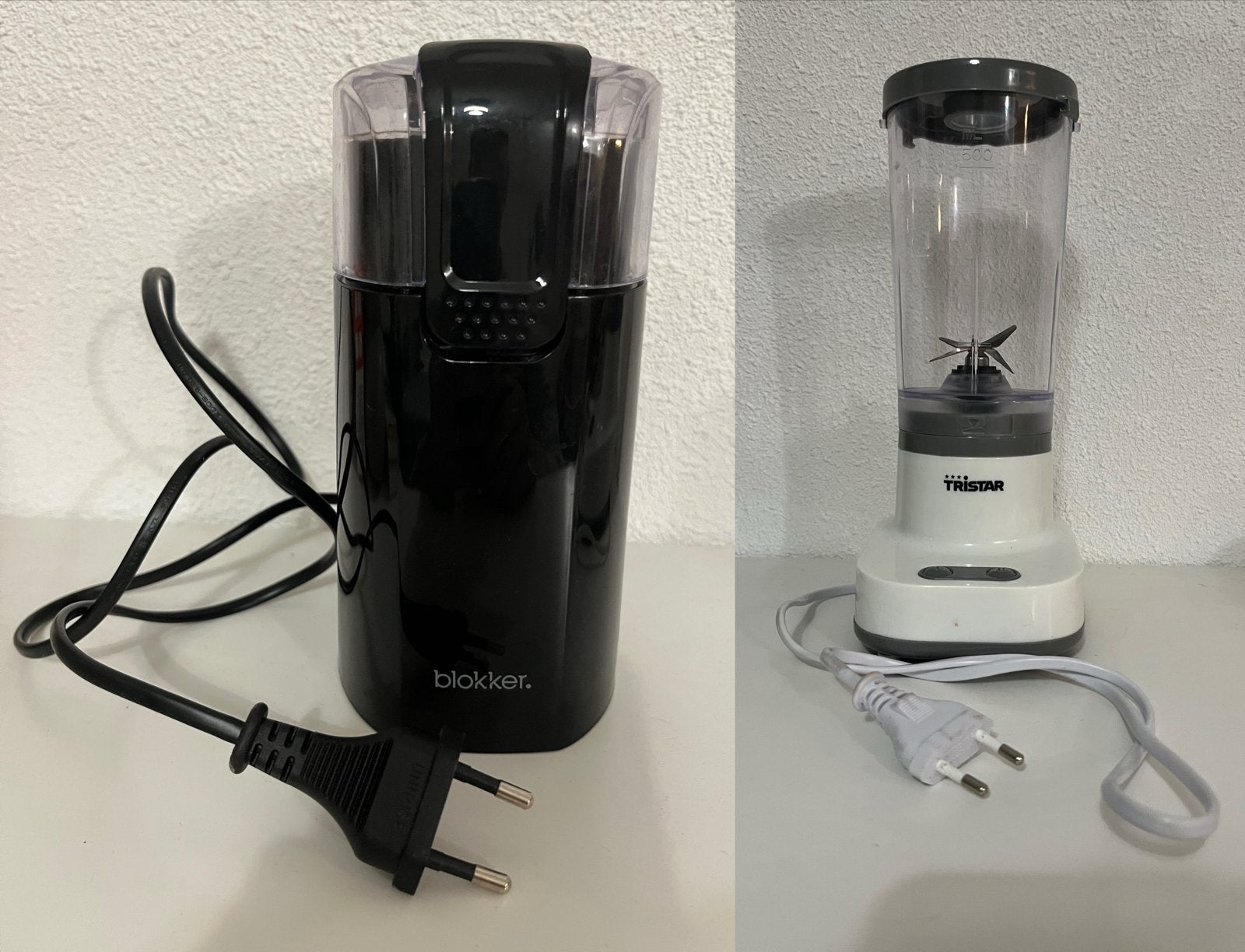 Blokker koffiemolen en Tristar blender to go, Witgoed en Apparatuur, Ophalen of Verzenden, Zo goed als nieuw, Blender to go
