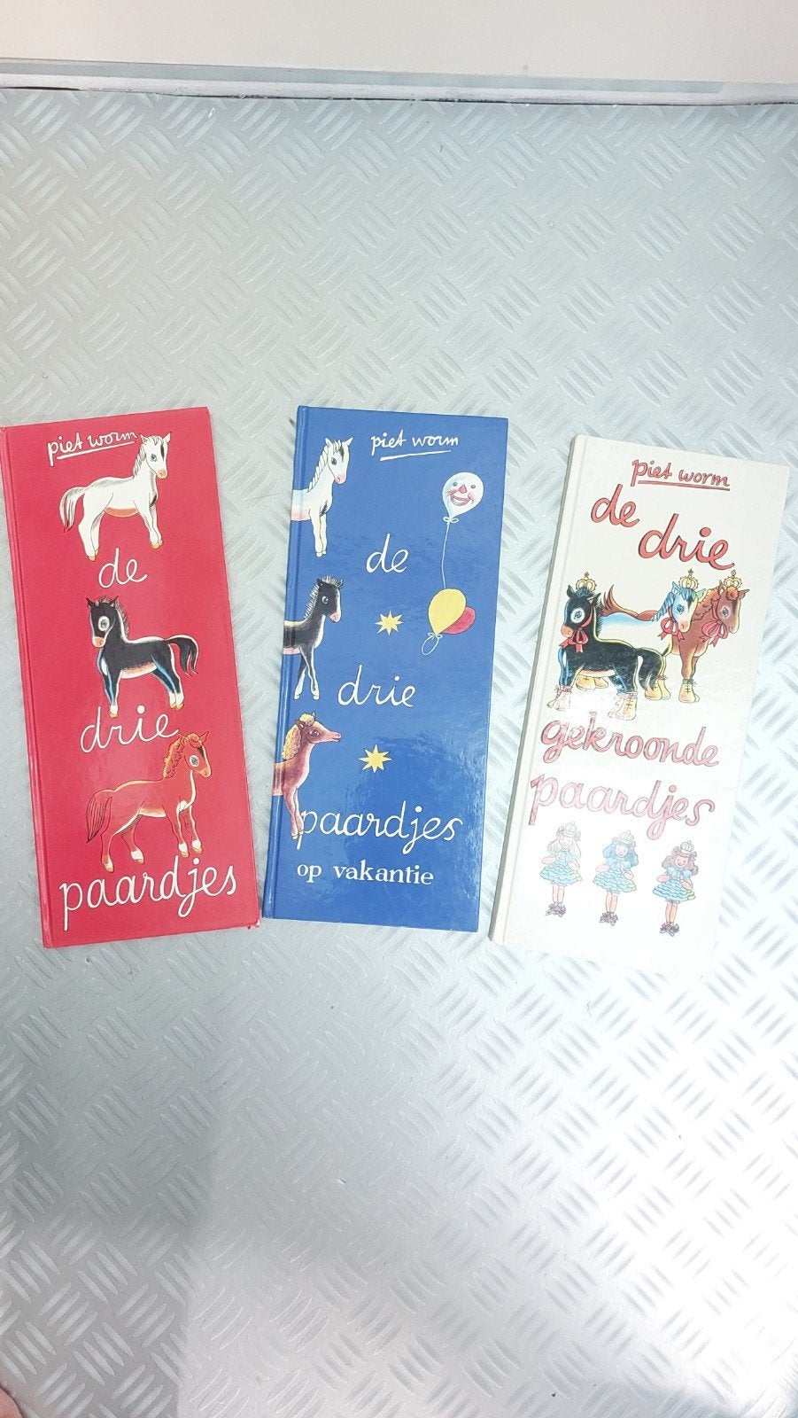 Piet Worm: De Drie Paardjes boeken (3 stuks), Ophalen of Verzenden, Zo goed als nieuw, Piet Worm, Sprookjes