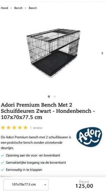 Hondenbench - groot, Ophalen, Gebruikt
