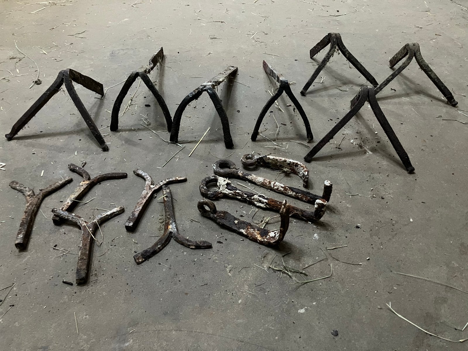 Muurankers en ringen muurringen, Ophalen