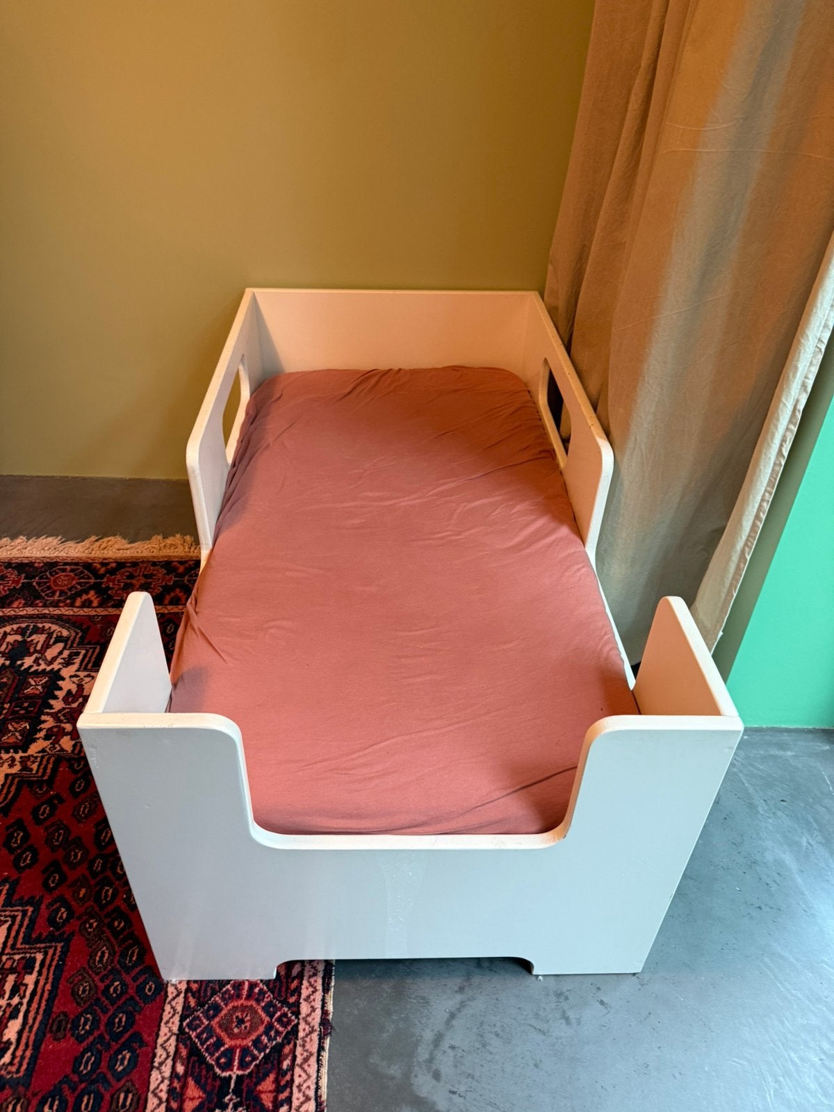 Kinderbed 60x120, Kinderen en Baby's, Kinderkamer | Bedden, Ophalen, Gebruikt, Minder dan 140 cm, Minder dan 70 cm