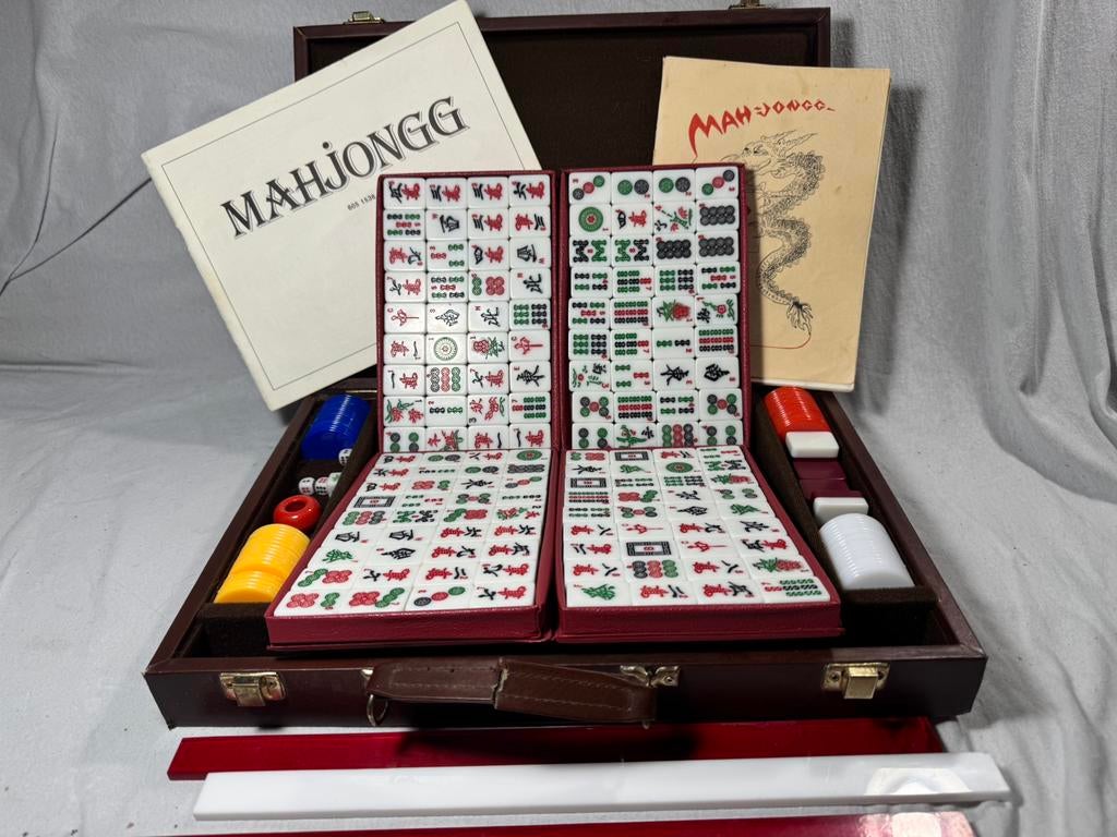 Vintage Mah-Jongg set, Ophalen of Verzenden, Gebruikt
