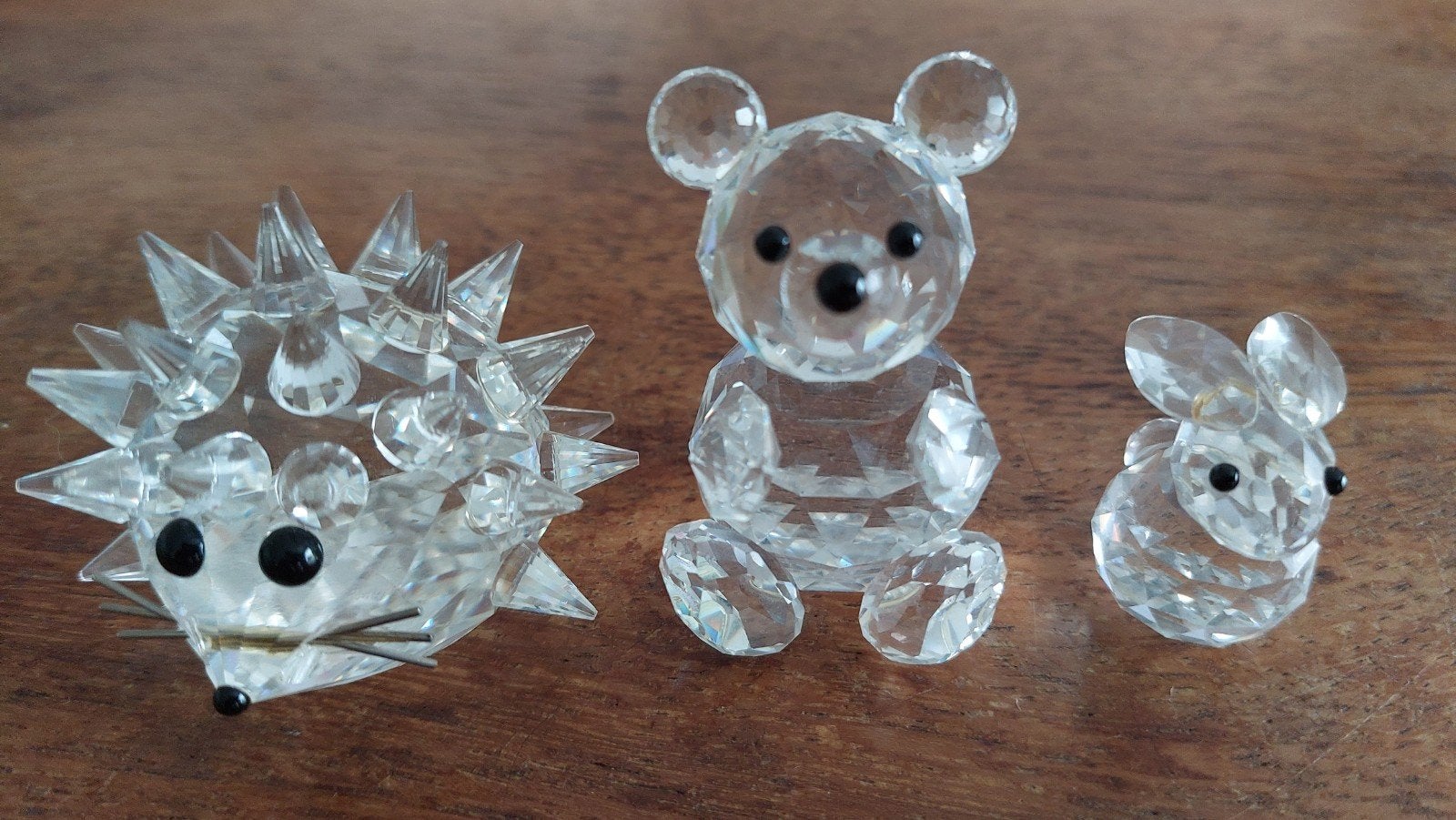 Swarovski Kristallen beeldjes: egel, beer en konijn, Verzamelen, Poppetjes en Figuurtjes, Ophalen of Verzenden, Zo goed als nieuw