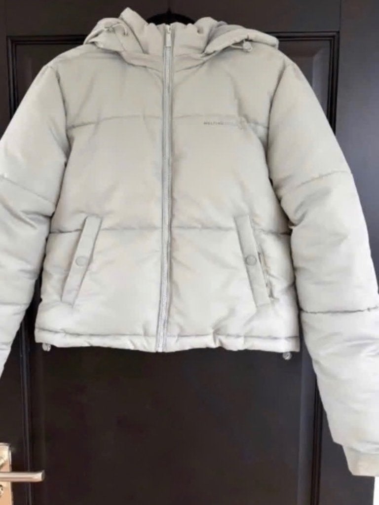 Puffer winterjas dames Melting Stockholm maat XS/34, Overige kleuren, Ophalen of Verzenden, Zo goed als nieuw, Maat 34 (XS) of kleiner