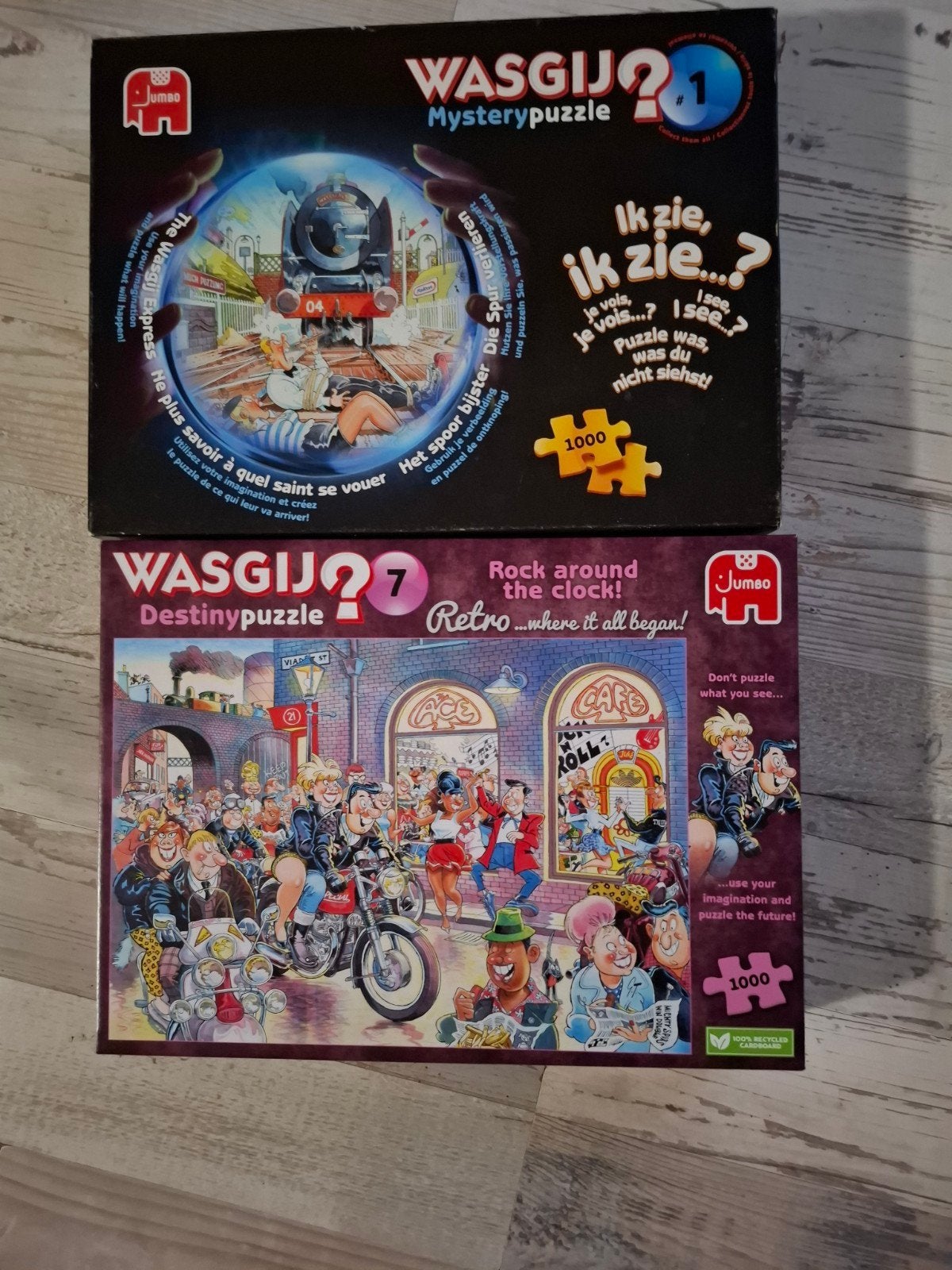 wasgij puzzels, Ophalen, 500 t/m 1500 stukjes, Zo goed als nieuw, Legpuzzel
