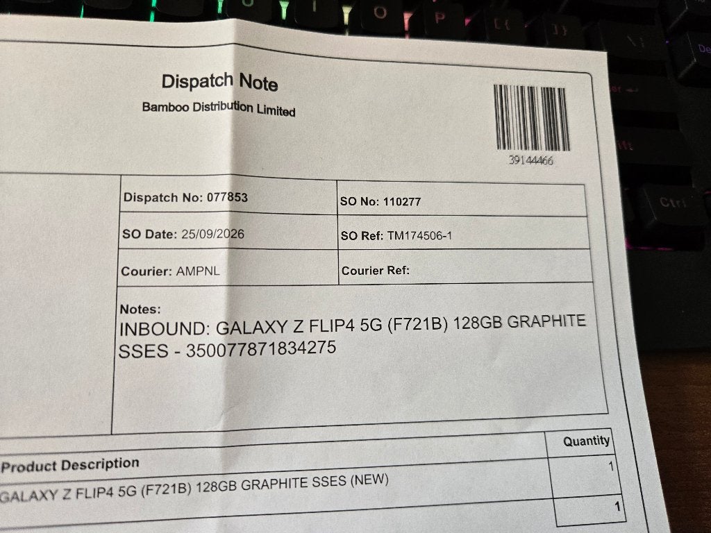 Foto 9 van In gesealde doos Samsung Galaxy Z Flip 4 5G 128GB Grafiet
