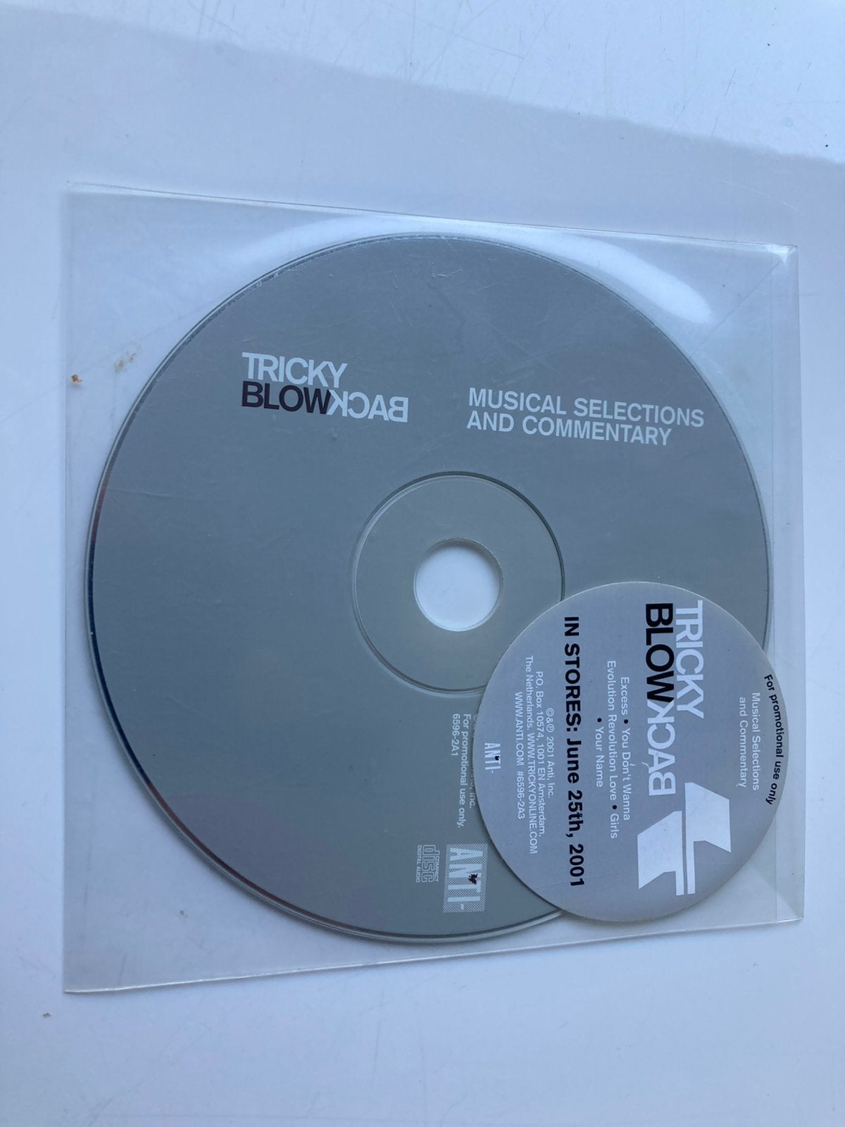 Tricky - Blowback (promo), Cd's en Dvd's, Ophalen of Verzenden, Zo goed als nieuw