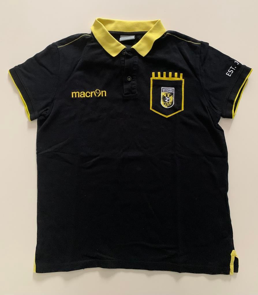 Poloshirt met Vitesse logo maat 172-177, Kleding | Heren, Ophalen of Verzenden, Zo goed als nieuw, Zwart, Voetbal