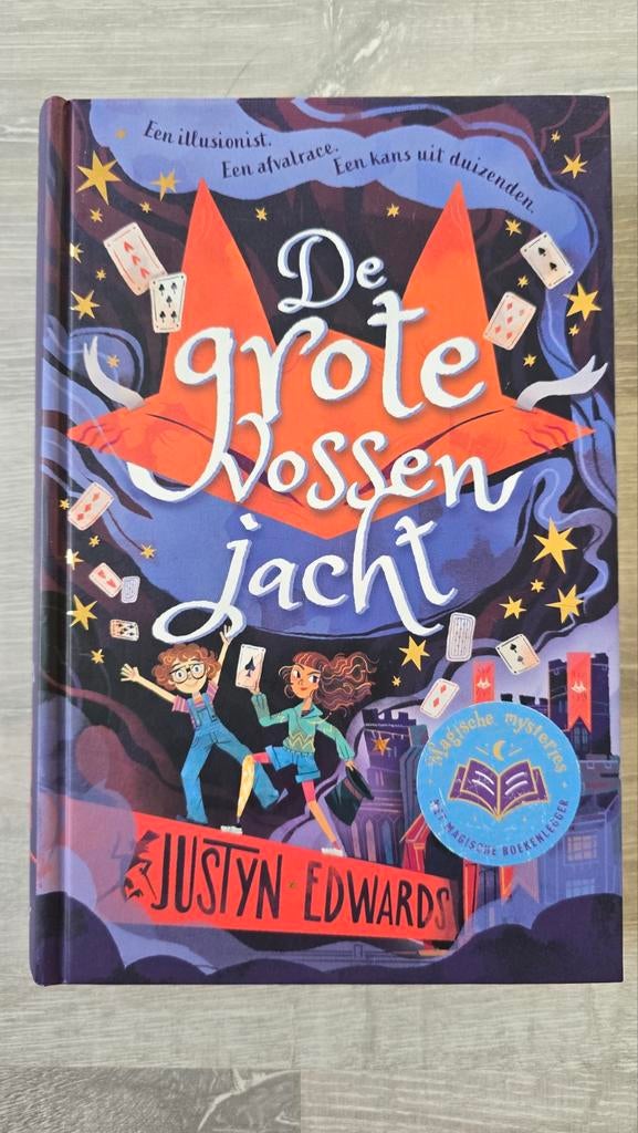 Justyn Edwards - De grote vossenjacht, Fictie algemeen, Ophalen of Verzenden, Zo goed als nieuw, Justyn Edwards
